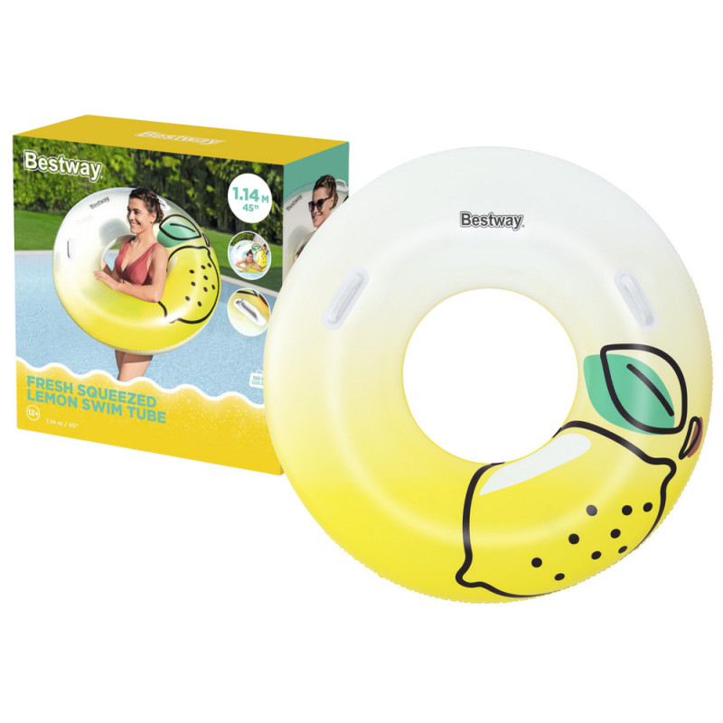 Uppblåsbar Citronring 114 cm Bestway 36448