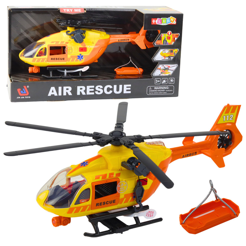 Helikopter Räddning Krok Bår Ljus Ljud Orange 112