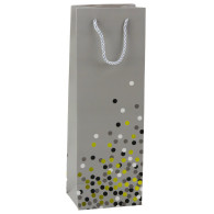 Torba Prezentowa Na Butelkę Wino W Kropki 36 x 12 x 9cm