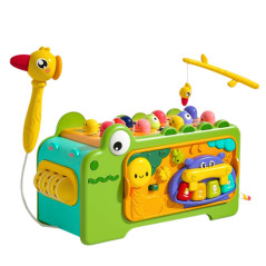 Krokodil Interaktivt Multifunktionellt Pedagogiskt Leksakskub Ljud