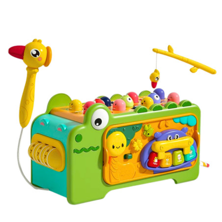 Krokodil Interaktivt Multifunktionellt Pedagogiskt Leksakskub Ljud