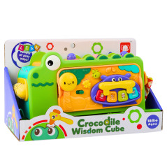 Krokodil Interaktivt Multifunktionellt Pedagogiskt Leksakskub Ljud