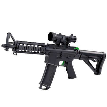 Automatisk vattenkulgevär med hydrogelkulor sikte glasögon svart 86cm