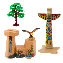 Indiansk figurset by Indianby by Indianby Kajak Totem