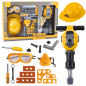Verktygssats för hantverkare, batteridriven pneumatisk hammare, 21 delar.