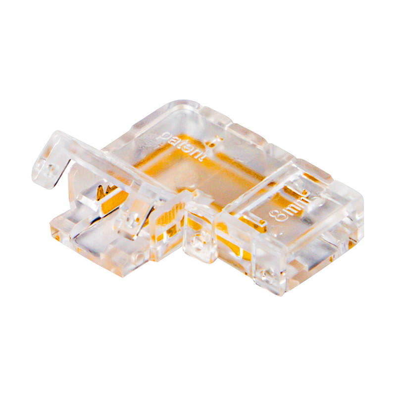 70-724 LED-stripanslutningskontakt typ l 8mm 2-pin cob