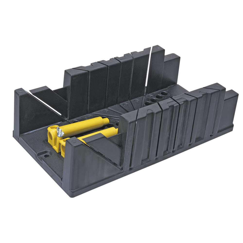 Skrzynka uciosowa plastikowa 326x122x78 mm, z zaciskami Skrzynka uciosowa plastikowa 326x122x78 mm, z zaciskami