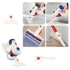 Vertikal dammsugare Städset för barn Ljus- och ljudstation Vit