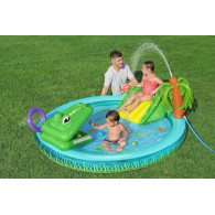 Uppblåsbar Leksaksplan Krokodil 224 x 181 x 72 cm Bestway 53166