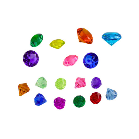 Diamanter i låda kista färgglada 17 stycken