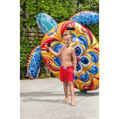 Uppblåsbar sköldpaddsmadrass 183 x 173 cm Bestway 41523