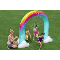 Uppblåsbar vattenfallsvägg Regnbåge Fontän 221 x 71 x 19cm Bestway 52732