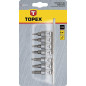 Torx-spetsar på en 35 mm hylsa, set med 7 stycken.