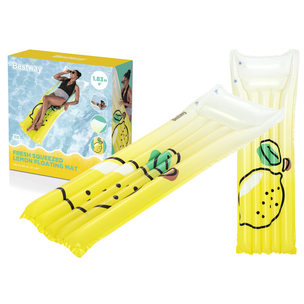 Luftmadrass Citron 183 x 69 cm Bestway 44122 Luftmadrass Citron 183 x 69 cm Bestway 44122
