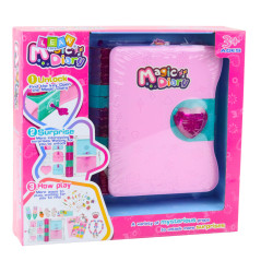 Hemlig Dagbok Med Lås, anteckningsbok, nyckelskåp, nyckel, tillbehör, rosa