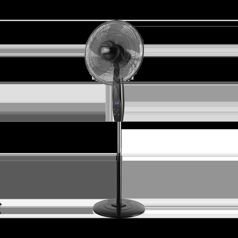Stående fläkt med fjärrkontroll TEESA, svart