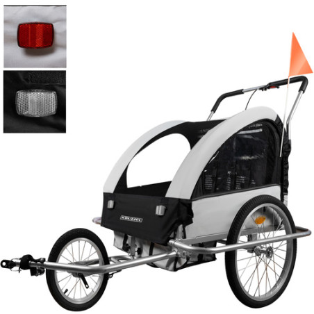 Cykelvagn med fjädring 3-i-1 Kruzzel 25372