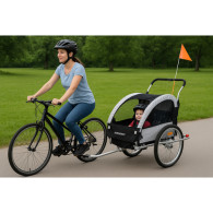 Cykelvagn med fjädring 3-i-1 Kruzzel 25372
