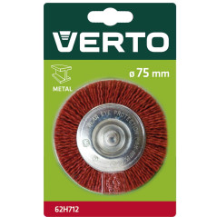 Slipande rondellborste med skaft 75 mm