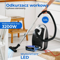 AD 7069 Dammsugare med påse, digitalt styrd - 3,5 l