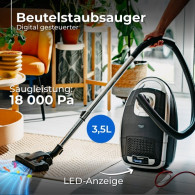 AD 7069 Dammsugare med påse, digitalt styrd - 3,5 l