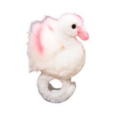 Mjuk Plysch Svan Maskot Huvudband Armband Vit