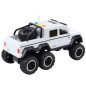 Terrängfordon med friktionsdrift, ljus och ljud, pärlvit, 6x6, 116