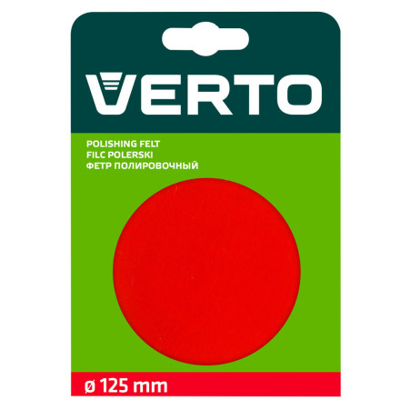 Filtpolerskiva med kardborre, 125 mm