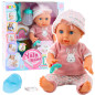 Docka Baby Pink Peeing Doll Set Accessories Sounds 35cm