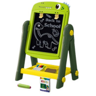 Whiteboard med dubbelsidig magnetisk yta och torkbar yta Dinosaurie Grön Tillbehör