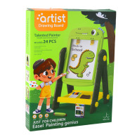 Whiteboard med dubbelsidig magnetisk yta och torkbar yta Dinosaurie Grön Tillbehör