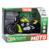Leksaksmotorcykel På Batteri Driven Ljus Ljud Grön
