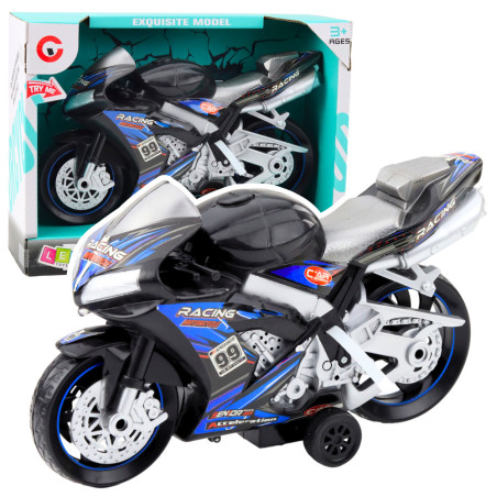 Racerbåt Motor Ljus Ljud Blåsvart