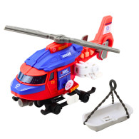 Helikopter Räddningsbår Vinsch Ljus Ljudblandning