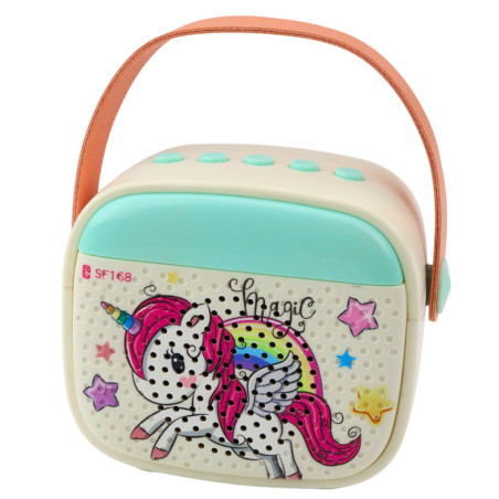 Karaoke-set för barn med enhörningsmikrofon och Bluetooth