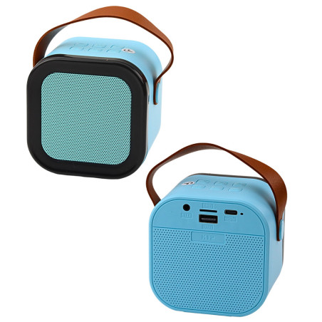Karaokehögtalare Trådlös Mikrofon RGB Bluetooth K12 Blå