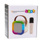 Karaokehögtalare Trådlös Mikrofon RGB Bluetooth K12 Blå