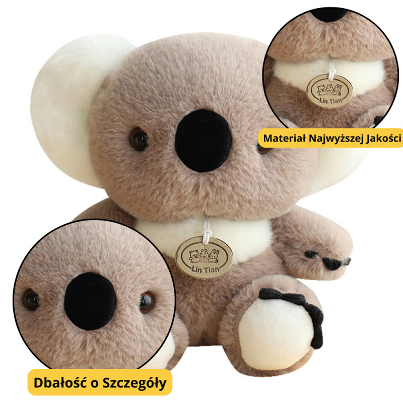 Maskot Plus Plysch Krambjörn Koala Grå 23cm