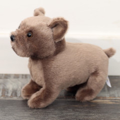 Mjuk plyschmaskot Leksak Liten Hund Brun 19cm