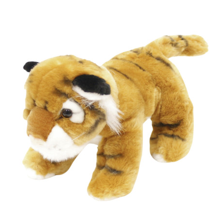 Stoppad Maskot Kramdjur Tiger Katt Brun 25cm