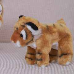 Stoppad Maskot Kramdjur Tiger Katt Brun 25cm