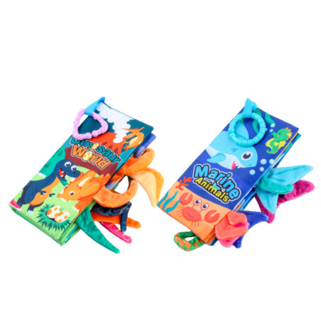 Set med mjuka färgglada sensoriska utbildningsböcker för småbarn 4 st