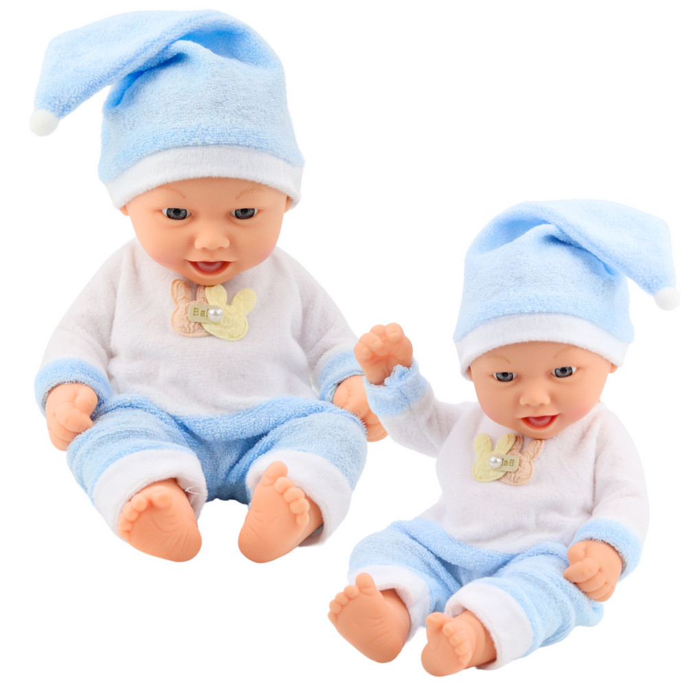 Docka Bobas i Blå Pyjamas Mössa med Pompom Docka Bobas i Blå Pyjamas Mössa med Pompom