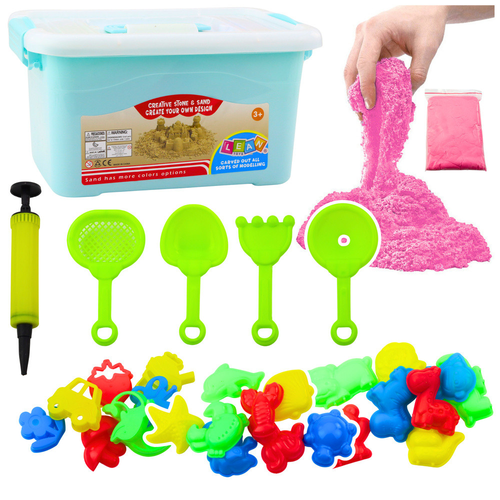 Magiskt Rosa Sandsats 3 kg Formar Blåsinstrument Spelbräda