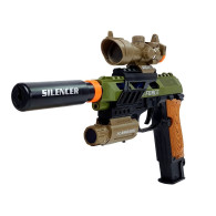 Militärset Pistol Gevär Kniv Medalj Sikte Ljud