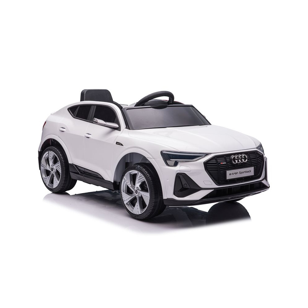 Bil På Batteri Audi E-Tron Vit QLS-6688 Bil På Batteri Audi E-Tron Vit QLS-6688