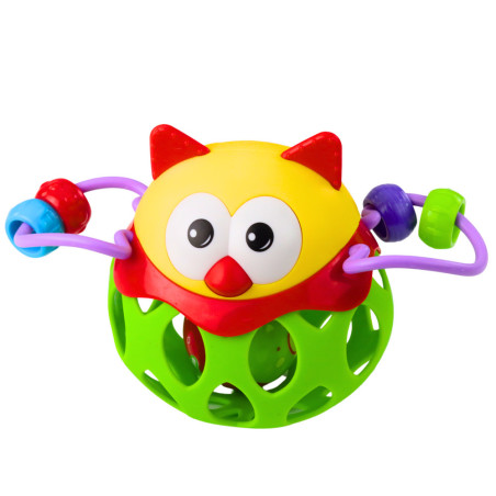 Mjuk Boll Uggla Boll Med Skallra Sensorisk Leksak Grön