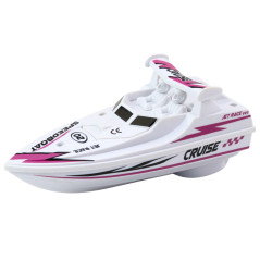 Båt Motorbåt På Batteri Vit Flytande Vatten