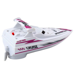 Båt Motorbåt På Batteri Vit Flytande Vatten