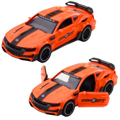 Sportbil Lazer med öppningsbara dörrar, ljusdrift och ljudmix.